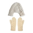 thumbnail image 4 of Guantes para parejas que se toman de la mano, puños elásticos suaves, modernos para adultos, de punto simple., 4 of 9