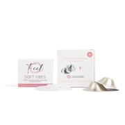 Silverette Original Silver Nursing Cups - Soothe and Protect Your Nursing Nipples - Made in Italy - Size Extra Large/ New Medium