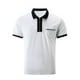 thumbnail image 4 of pstuiky Camisas de manga corta para hombre, Camisa deportiva de manga corta con solapa y cremallera a rayas para hombre ropa de hombre xxl, 4 of 7