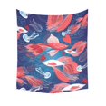 thumbnail image 2 of CADecor Seamless Bright Pattern Lovers Red Fish On A Blue Home Decor Tapestry Wall Art Wall Tapestry 51x60 Inches, 2 of 2