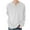 White, variant on Htigea Men's V Neck Long Sleeve Shirts Casual Henley Cotton T-Shirts Slim Fit Longline Tee Shirts Today Sales White,XXXL