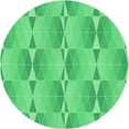 thumbnail image 1 of Ahgly Company Indoor Square Patterned Lime Mint Green Area Rugs, 3' Square, 1 of 6