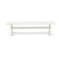 thumbnail image 3 of Pemberly Row X-Style 15x72" Wood Dining Bench in Linen White, 3 of 5