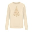 thumbnail image 6 of Blmnix Clothes Teacher Sweatshirt Sweatshirt Khaki Christmas Long Sleeve Womens Plus Size Tops Pullover Crew Neck Cute Tops, 6 of 6