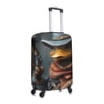 thumbnail image 3 of Daiia Western Cowboy Duck Luggage Cover, Thickened Washable Travel Luggage Covers, Elastic Unique Baggage Covers for 18-20 inch Luggage-Large, 3 of 9