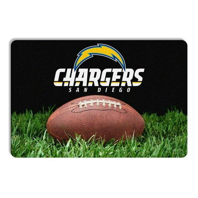 San Diego Chargers Classic NFL Football Pet Bowl Mat - L - Special Order