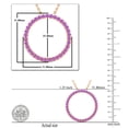 thumbnail image 3 of Dazzlingrock Collection Round Amethyst Open Eternity Circle of Life Pendant for Women (Color Purple, Clarity Moderately Included) in 14K Rose Gold, 3 of 4