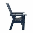 thumbnail image 6 of WestinTrends Ashore 5 Pieces Adirondack Outdoor Dining Set, All Weather Poly Lumber Slatted Modern Farmhouse Patio Furniture Set, 47" Trestle Round Table and 4 Adirondack Dining Chair, Navy Blue, 6 of 8