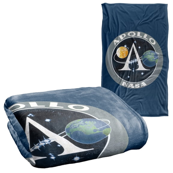 Nasa Apollo Mission Patch Silky Touch Super Soft Throw Blanket 36" x 58"