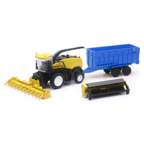 NewRay New Holland Harvester RF850 & Trailer, 7 cm (W) x 30 cm (L) x 7 cm (H), Yellow, Blue