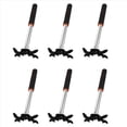 thumbnail image 1 of 6X Queue de Billard Rétractable avec Tête de Pont, Accessoire de Queue de Billard pour Table de Billard, Tête de Pont, Noir, 1 of 8