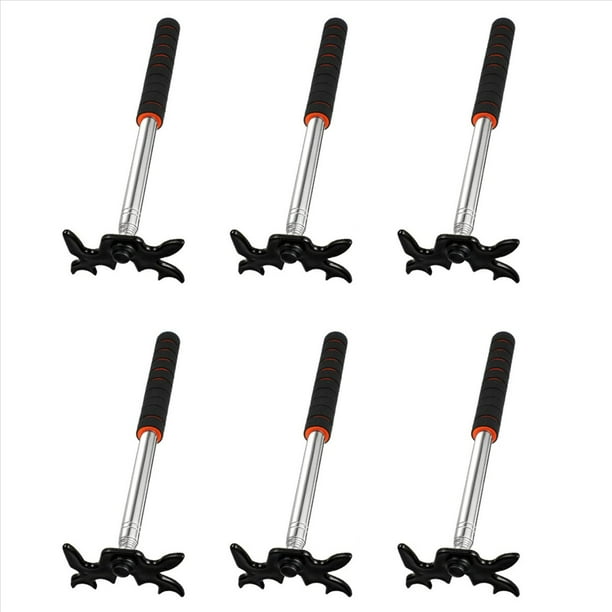 6X Puente Retráctil para Tacos de Billar con Cabezal de Puente, Accesorio de Taco de Billar para Mesa de Billar, Cabeza de Puente, Negro
