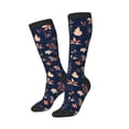 thumbnail image 2 of Balery Autumn Leaves With Blue Fun Novelty Socks Men'S Women'S Crew Socks Funny Crazy Novelty Socks Quirky And Cool Socks, 2 of 9