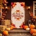 thumbnail image 6 of Tyidzon Happy Thanksgiving Door Cover Banner, 35 x 71 inch Maple Leaves and Pumpkin Fall Door Cover for Farmhouse Harvest Thanksgiving Decorations, 6 of 6