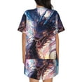 thumbnail image 6 of Haiem Urban Style Colorful Dragon Pattern Pajama Set for Women 2 Piece Lounge Set Short Sleeve Tops and Shorts Soft Sleepwear-X-Large, 6 of 7