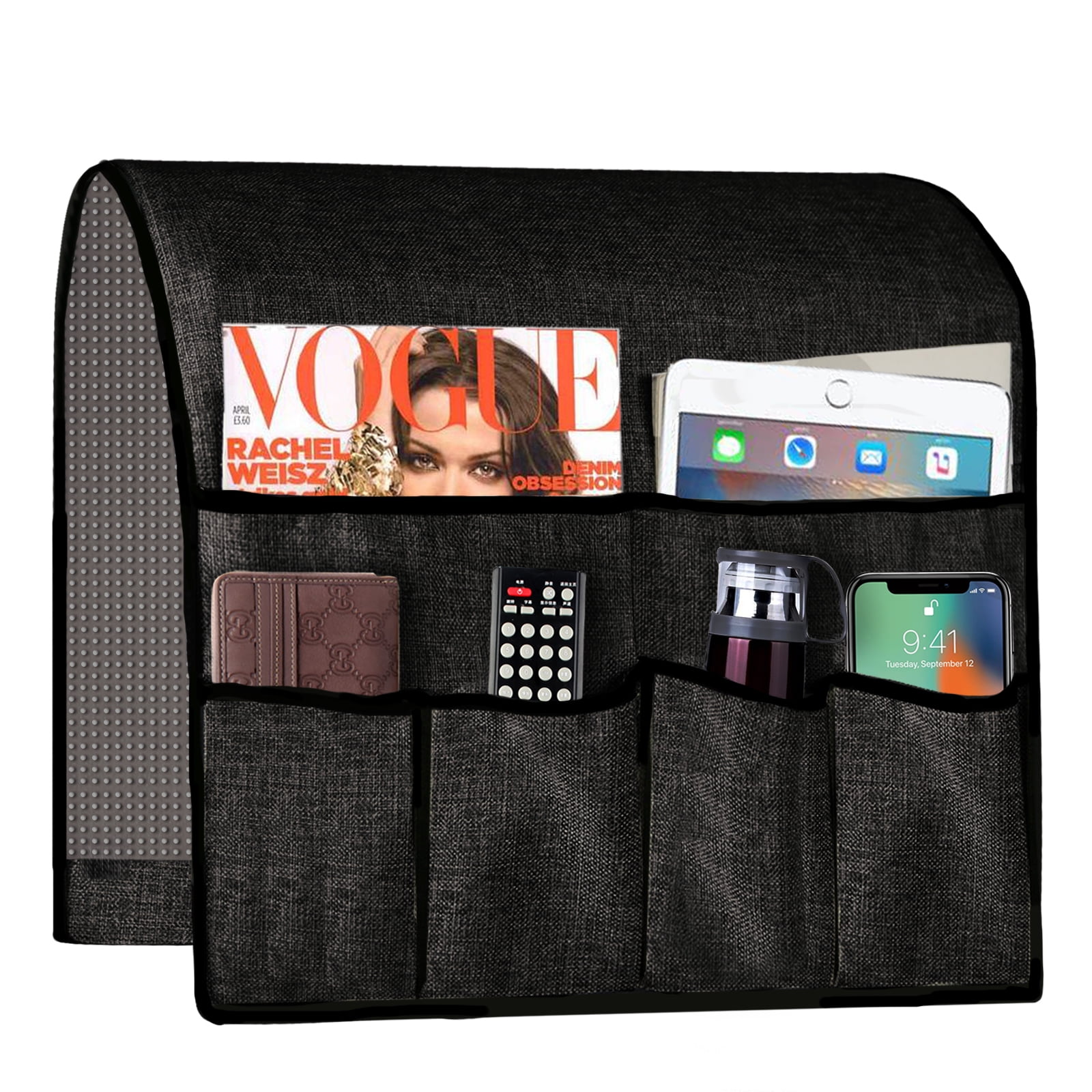 Iwtmm Armchair Organizer Storage, TV Remote Holder, Extra Large Arm ...