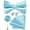 Aqua, variant on Purple Bow Ties for Men Pre-tied Silk Bowtie and Pocket Square Cufflinks Lapel Pin Set Tuxedo Wedding Party 4PCS