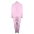 thumbnail image 6 of CIENVNSTG 2 Piece Outfits Sweatsuit Set Half Zip Lapel Collar Long Sleeve Sweatshirt Sweatpant Tracksuit Sets Pink L, 6 of 6