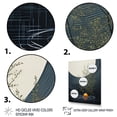thumbnail image 3 of Designart "Minimalist Oasis Grey Orange Mid Century II" Abstract Collages Floater Framed Canvas Wall Art, 3 of 7