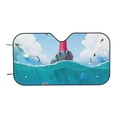 thumbnail image 6 of Lsque Lighthouse Sea Port Car Windshield Sun Shade | Accordion Folding Style Auto Shade for Car Truck SUV Van | Blocks UV Rays Sun Visor Protector | Medium, 6 of 7