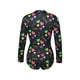 thumbnail image 4 of Pijamas de mujer Mono corto Bodycon con solapa para dormir(Negro carta-L) Nituyy Pijamas-GL715-FF65103G3, 4 of 6