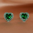 thumbnail image 1 of Bolso lleno de diamantes de piedra blanca, pendientes encantadores, nicho de lujo ligero de estilo europeo y americano, 1 of 6
