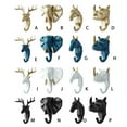 thumbnail image 3 of Baohd Animal Shape Hanger Cartoon Decorative Punch-free Self-adhesive Home Key Jacket Door Back Hat Cap Hook Holder Rack Gold Type 2, 3 of 6