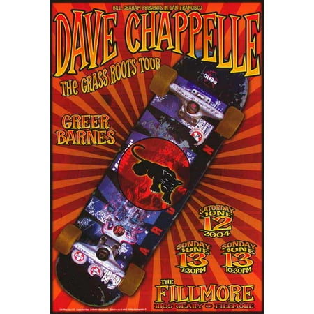 Dave Chappelle - The Grass Roots Tour - movie POSTER (Style G) (11" x 17") (2004)