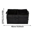 thumbnail image 2 of ZZERHUOO Truck Organizer Foldable Compartment Auto Organization SUV Cargo Organizer For Road Trip Travel Camping Picnic Long Drive Family Trip Activities Snack Daily Commuting Foldable Trunk Storage, 2 of 7