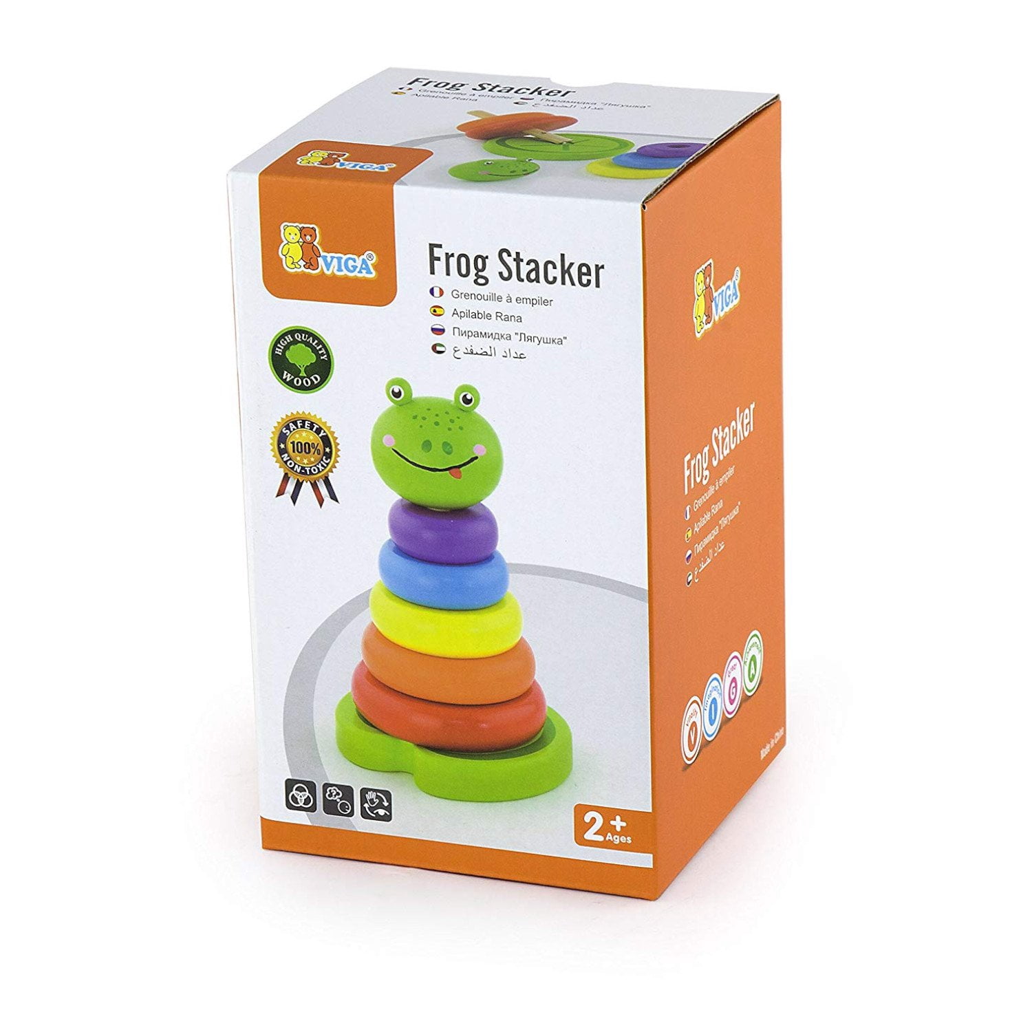 Stacka Frog VIGA - 502584 | Frog Stacker - Walmart.com