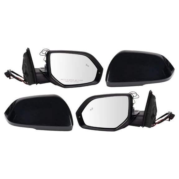 TRQ Mirror Set Fits 2019-2020 Volkswagen Atlas MRA11422