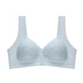 thumbnail image 2 of Dwellite Bras for Women Senior Front Closure Plus Size Comfy Breathable Full Support Everyday Bra with Snaps 2026 Silver 42, 2 of 6