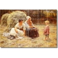 thumbnail image 1 of Ceramic Tile Mural-Frederick Morgan Country Painting 142. 25.5" w x 17" h using (24) 4.25 x 4.25 ceramic tiles, 1 of 3