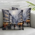 thumbnail image 3 of Fenyluxe Urban Cityscape Fashion Style Dirt-Resistant Throw Pillow Covers for Couch Sofa Bed Living Room Bedroom Printed on Both Sides - Year-Round Applicable Pillowcase 1PC 20x20in, 3 of 5