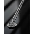 thumbnail image 4 of Collar Con Brújula Plata Cruze Hipoalergénico, 4 of 6