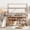 Wood, variant on Twin Size Wood House Loft Bed with Slide, Storage Shelves & Built-In Light, Playhouse Design with Full-Length Guardrails, Sturdy Pine Frame, No Box Spring Needed, White