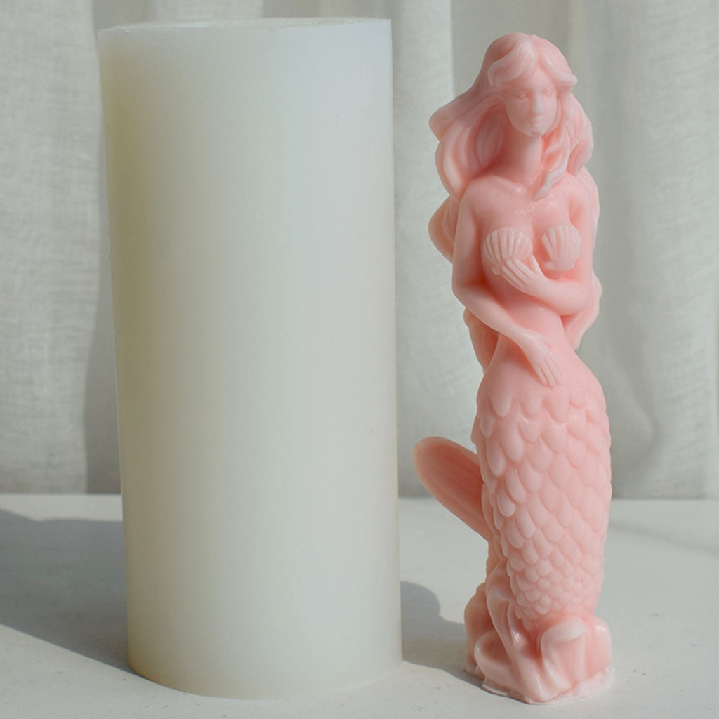 Mermaids Silicone Mold Scented Mold Table Ornament Tool Plasters Resin Craft Making Supplies Easy to