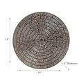thumbnail image 2 of Round Pvc Lace Placemat Brown - Set of 12, 2 of 3