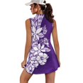 thumbnail image 2 of KEIAHUAN Womens Tropical Flowers Tennis Dress Quick Dry Polynesian Athletic Dress with Shorts Versatile Lightweight Golf Dresses with Pocket 2Pcs Backless Athletic Stretch Dresses, 2 of 6