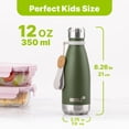 thumbnail image 4 of Botella de agua Mollcity Kids de acero inoxidable de 350 ml con aislamiento al vacío, 4 of 8