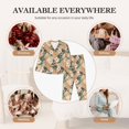 thumbnail image 7 of Lsque Tropical Leaves Flower Pattern Long Sleeve Pajama Set for Women - Soft 2-Piece Sleepwear and Loungewear Set with Pockets, Comfy Nightwear-Large, 7 of 7