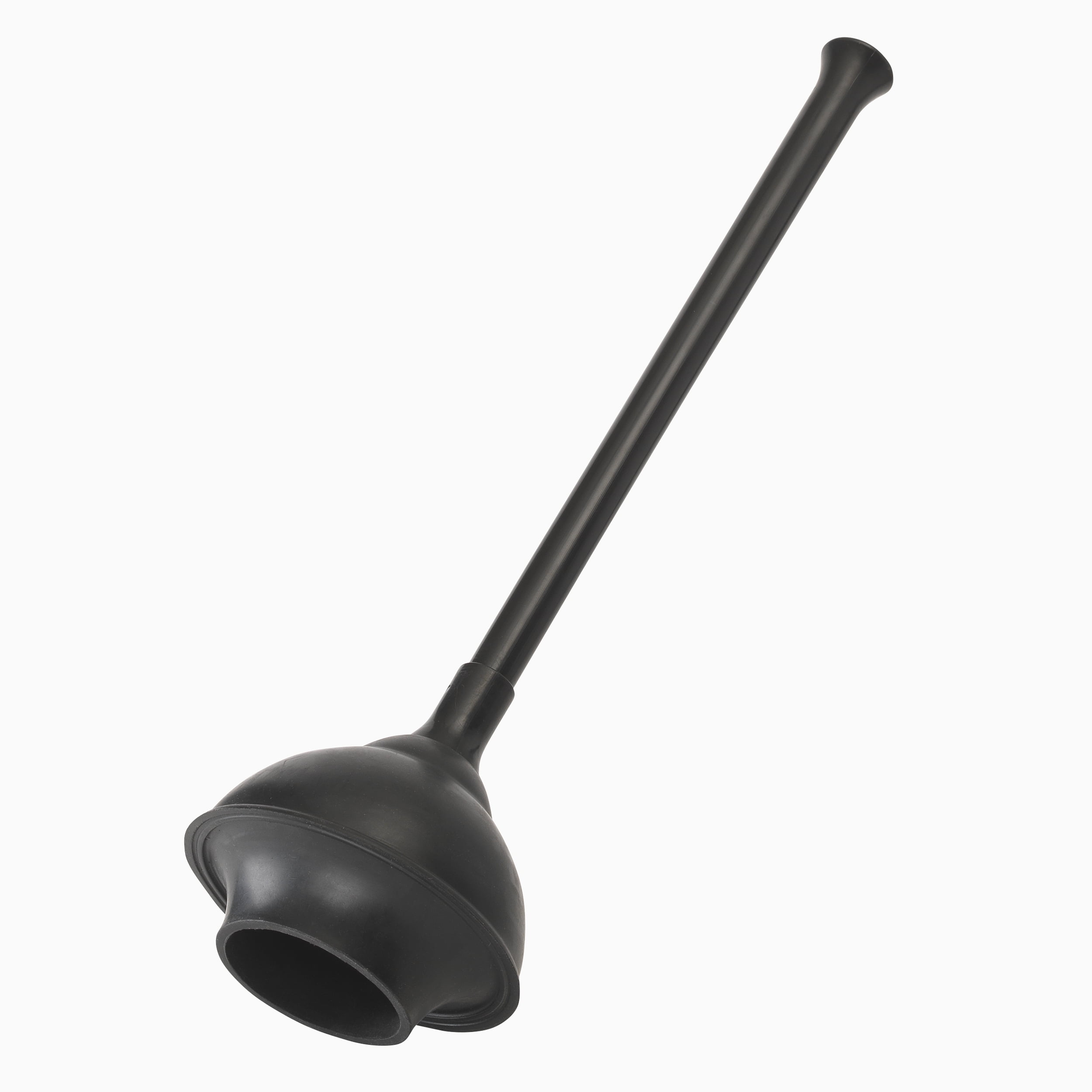 (2 pack) Plumb Craft Toilet Plunger with Twist Caddy Storage Holder - Black