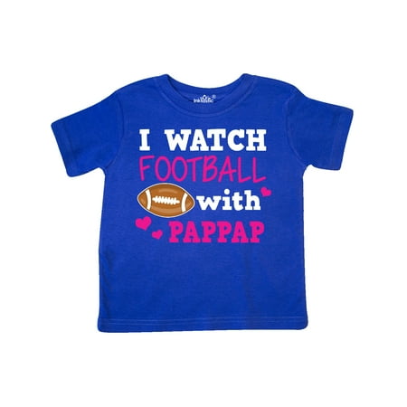 

Inktastic I Watch Football with My Pappap Gift Toddler Toddler Girl T-Shirt