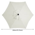 thumbnail image 3 of 6 Huesos Parasol Paraguas Cubierta Impermeable 2m Desmontable para Jardín de Playa al Aire Libre, 3 of 6