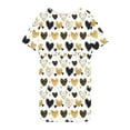 thumbnail image 5 of Hanen Plus Size Casual Women's Nightgowns & Sleepshirts Print Short Sleeve Round Neck Loose Fit Nightgowns House Dresses, 5 of 5