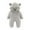 Grey, variant on Mercatoo Newborn Baby Flannel Baby Fleece Snowsuit Jumpsuit Warm Dance Hooded Outfits Double Line Design