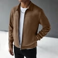 thumbnail image 6 of Hulanddfd Mens Jacket Zip Up Collared Coat, Lightweight Long Sleeve Outerwear with Pockets, Casual Spring Top, 6 of 7