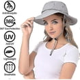thumbnail image 4 of Mosquito Head Net Hat - Bug Cap Upf 50+ Sun Protection With Hidden Netting For Beekeeping Hiking Men & Women FGC, 4 of 5