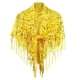thumbnail image 1 of Bufanda para mujer, capa de noche, bufanda informal, ligera, elegante, con lentejuelas, bufanda nupcial, chal de lentejuelas, capa para fiesta, noche, Amarillo, 1 of 7