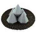 thumbnail image 2 of Pewter Gray, Ceramic Fire Diamonds | 6" Set of 5, 2 of 2